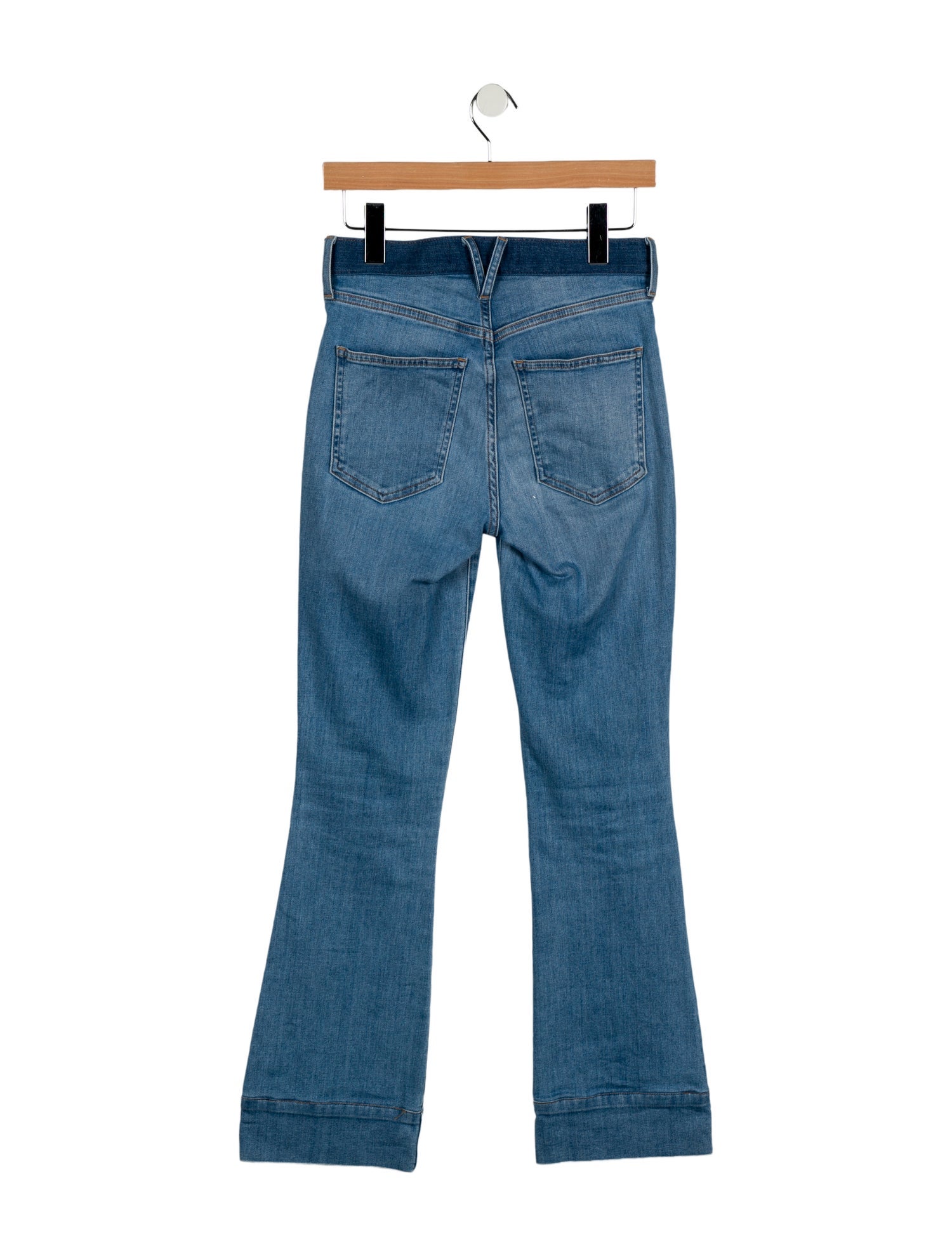 Veronica Beard Mid-Rise Straight Leg Jeans