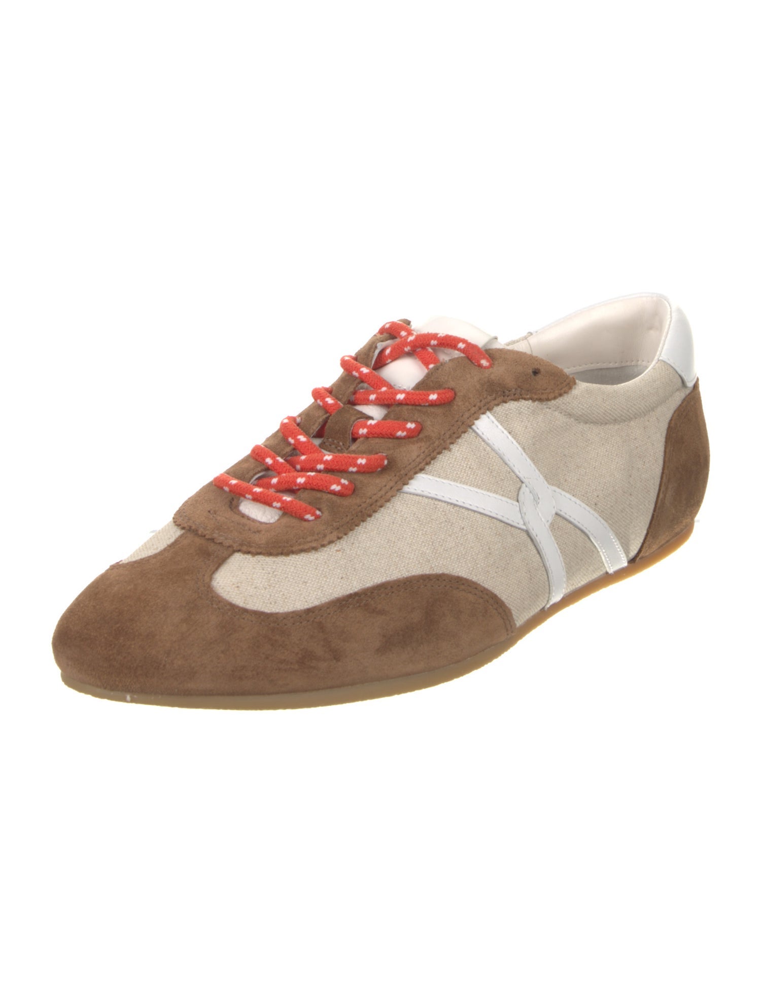 Veronica Beard Suede Colorblock Pattern Sneakers