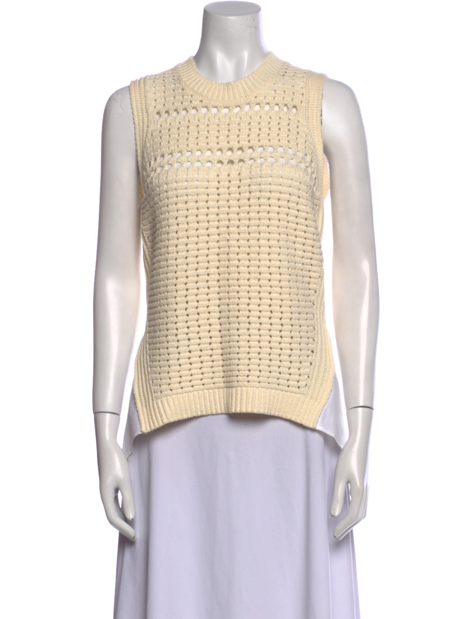 Veronica Beard Crew Neck Sleeveless Top