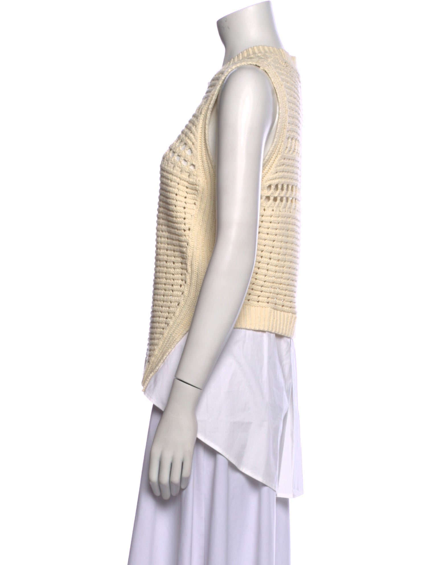 Veronica Beard Crew Neck Sleeveless Top