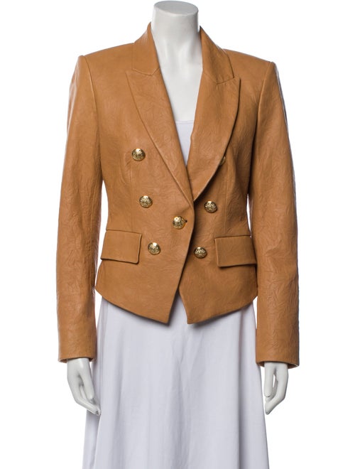 Veronica Beard Lamb Leather Blazer
