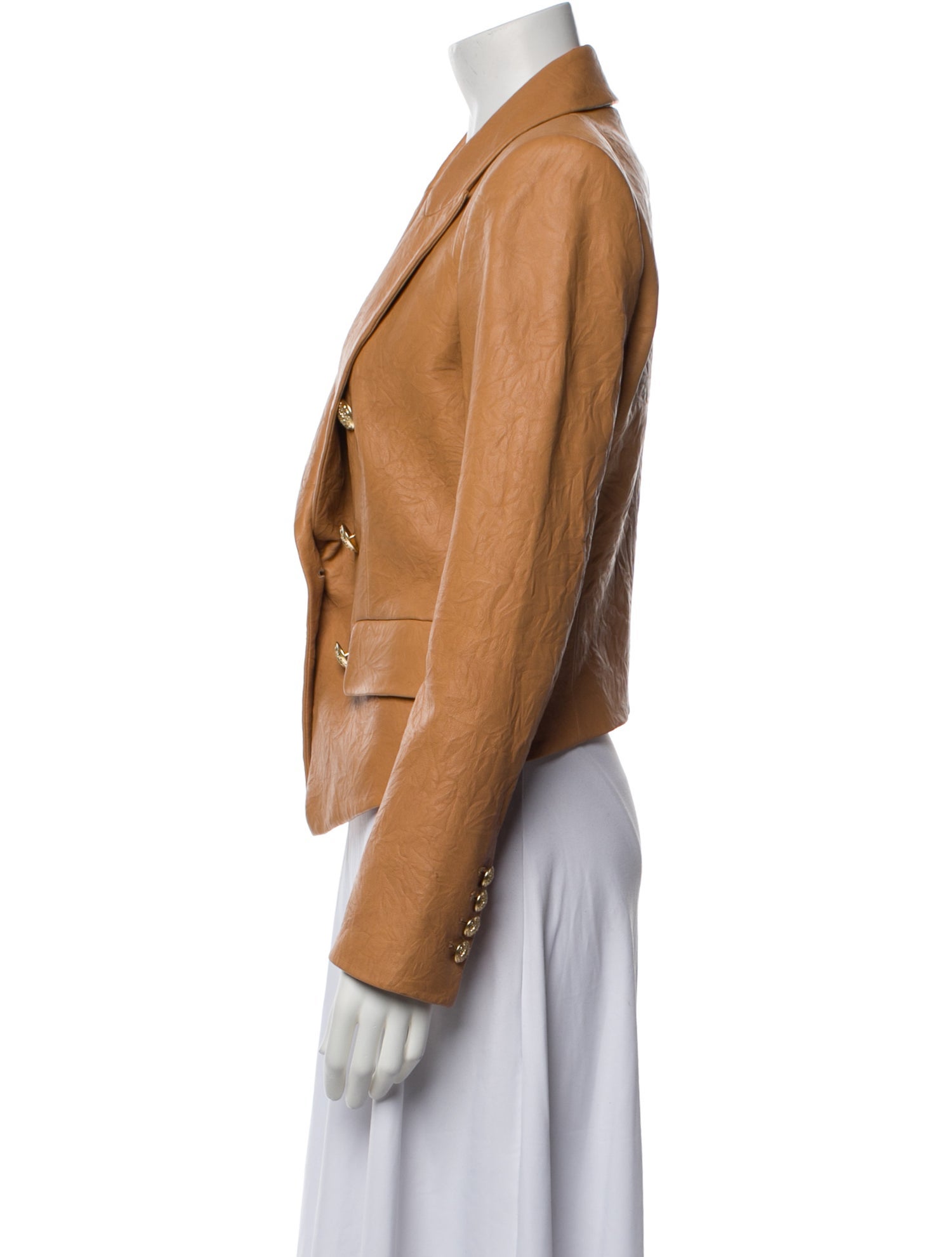 Veronica Beard Lamb Leather Blazer