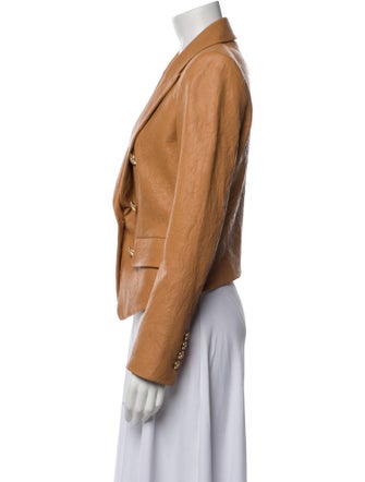 Veronica Beard Lamb Leather Blazer