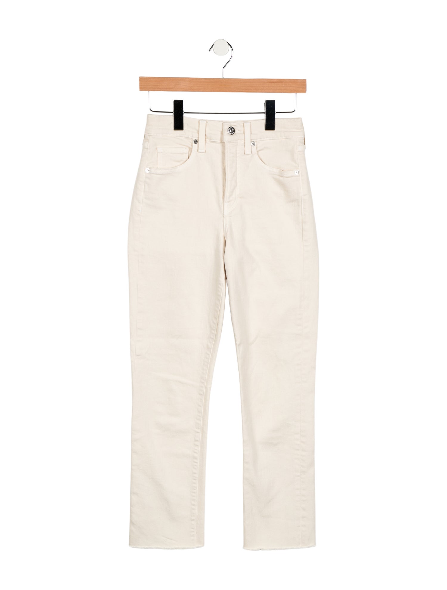 Veronica Beard Mid-Rise Straight Leg Jeans