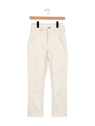Veronica Beard Mid-Rise Straight Leg Jeans