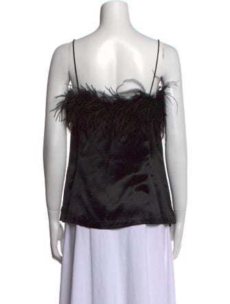 Veronica Beard Square Neckline Sleeveless Top