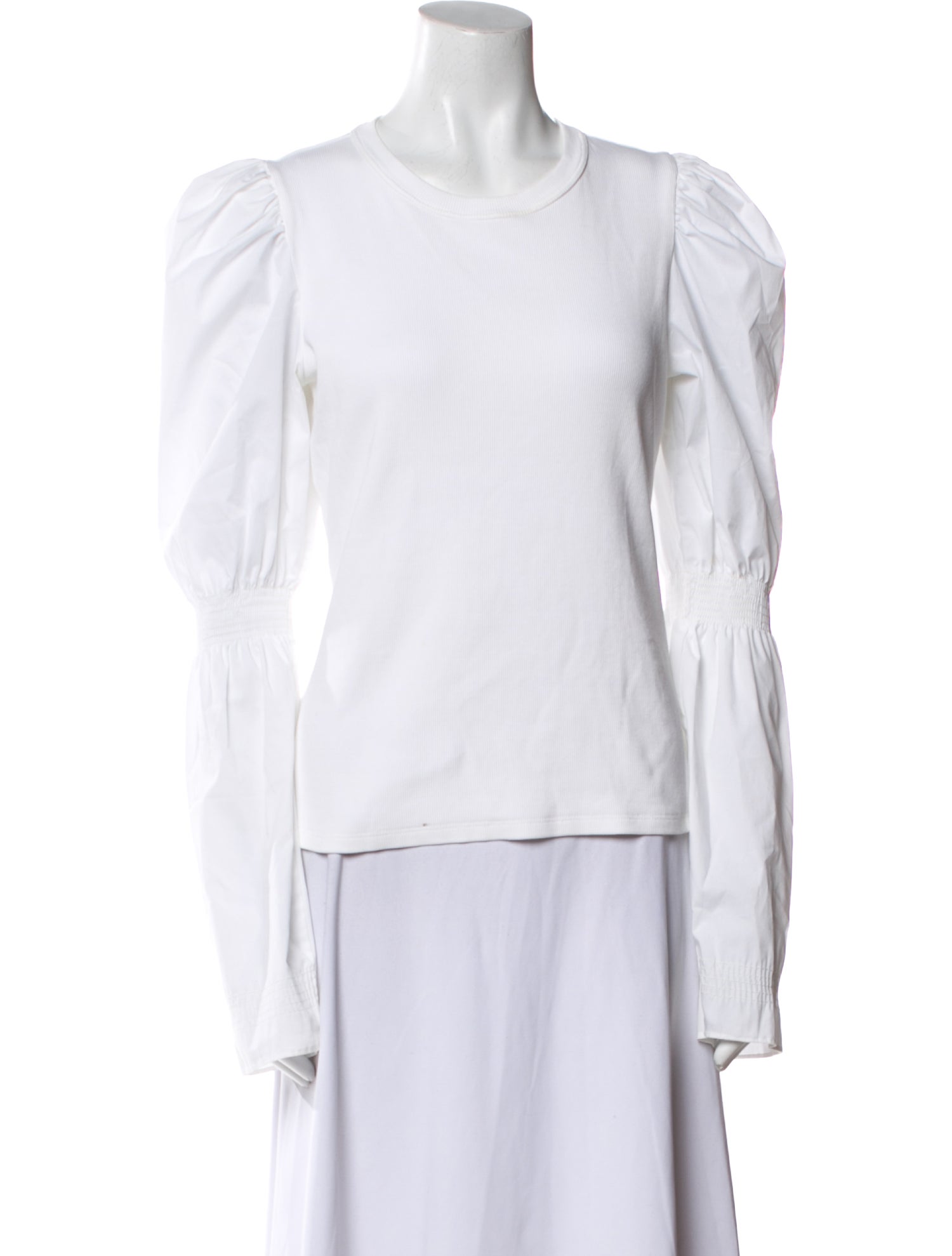 Veronica Beard Crew Neck Long Sleeve Top