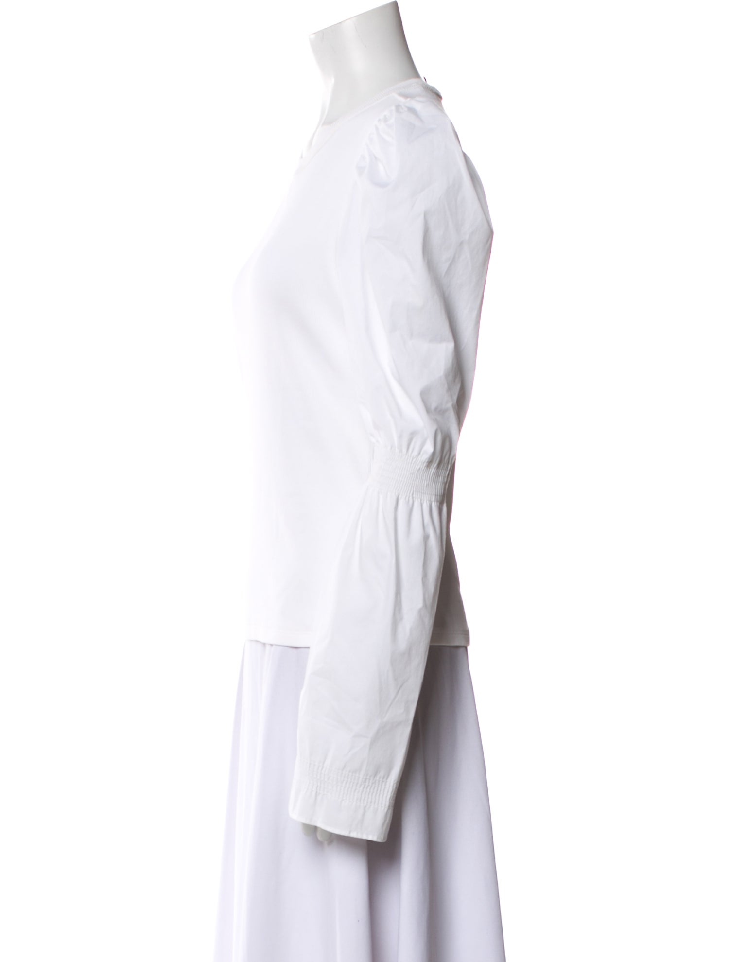 Veronica Beard Crew Neck Long Sleeve Top