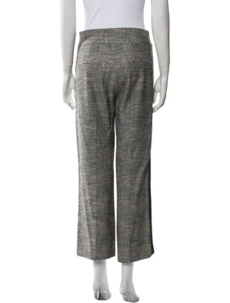 Veronica Beard Plaid Print Wide Leg Pants