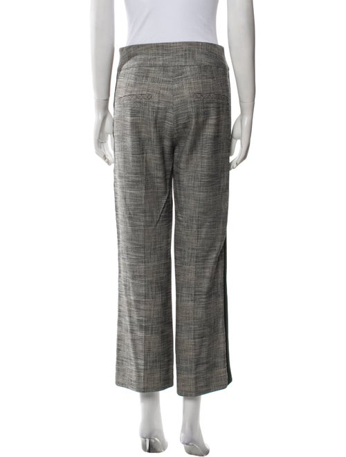 Veronica Beard Plaid Print Wide Leg Pants