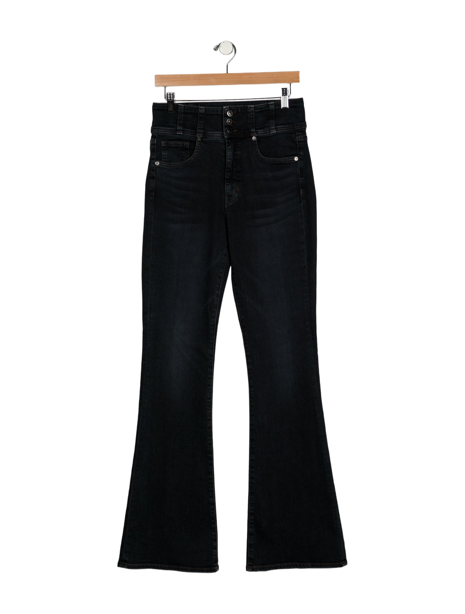 Veronica Beard High-Rise Wide Leg Jeans
