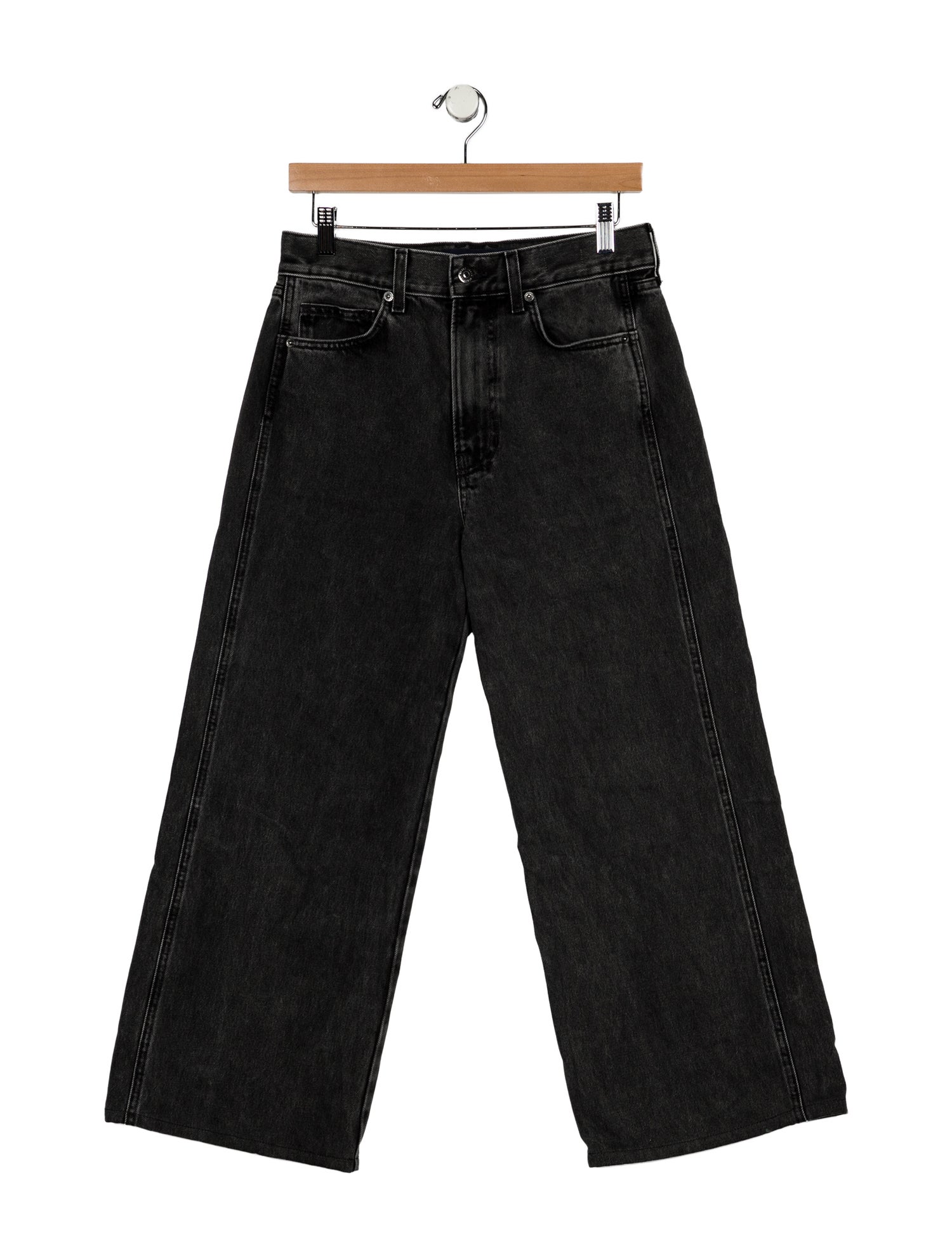 Veronica Beard High-Rise Wide Leg Jeans