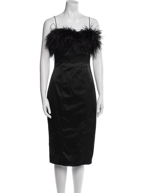 Veronica Beard Square Neckline Midi Length Dress