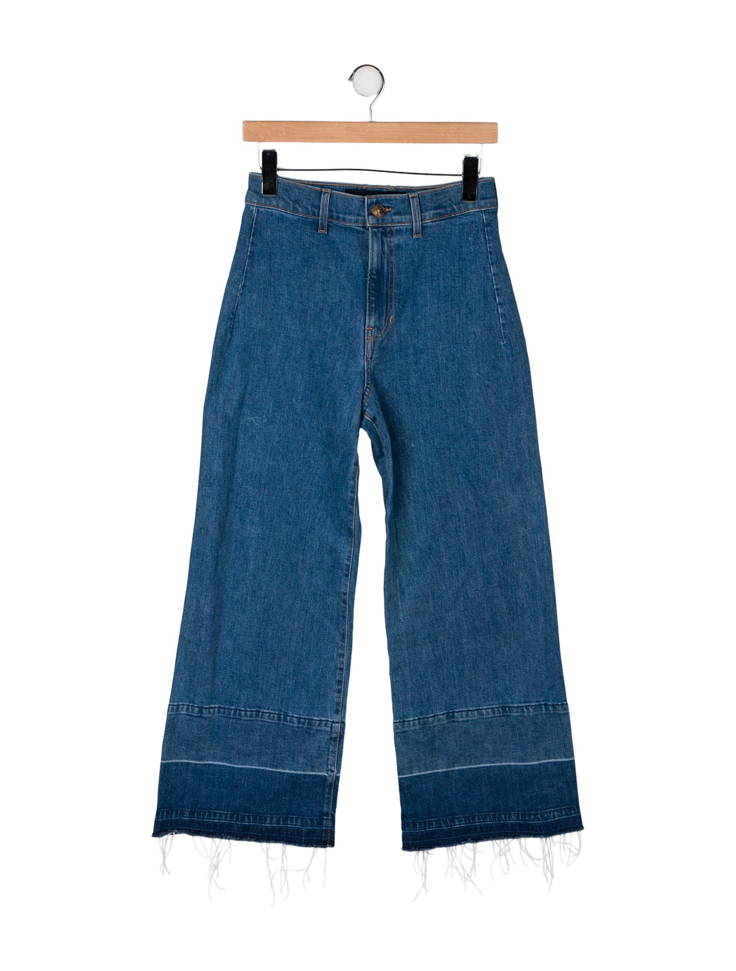 Veronica Beard High-Rise Wide Leg Jeans