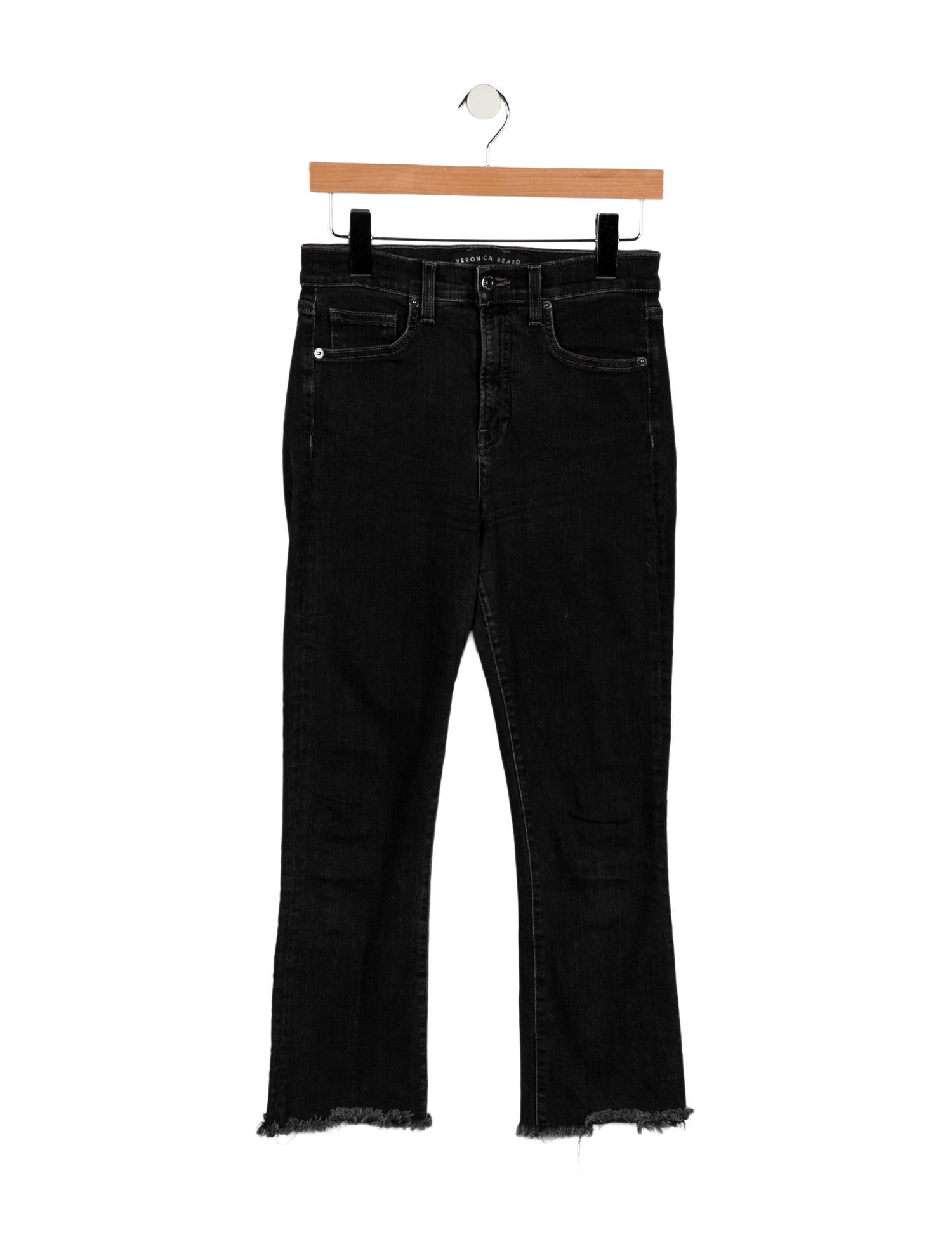 Veronica Beard High-Rise Straight Leg Jeans