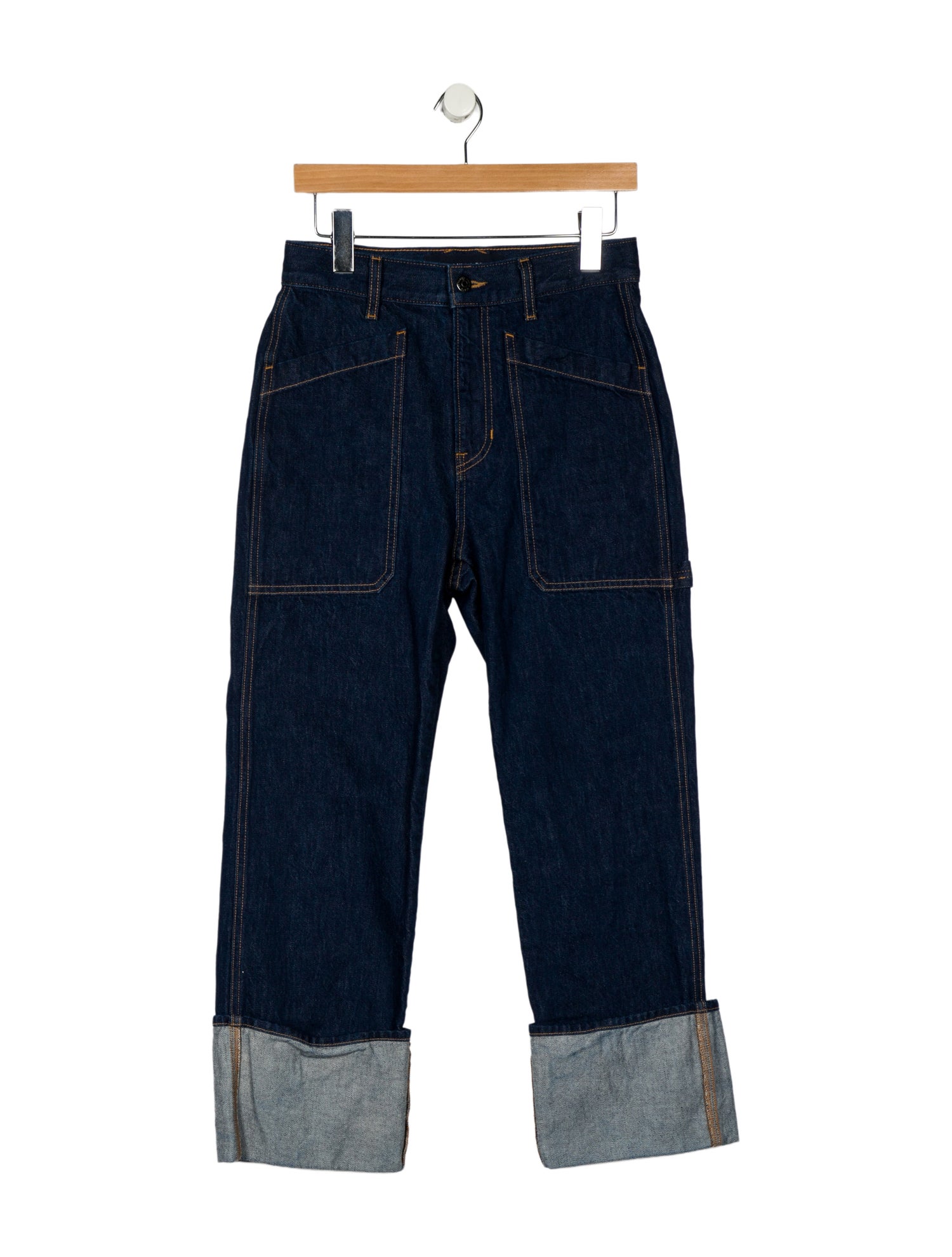 Veronica Beard High-Rise Straight Leg Jeans