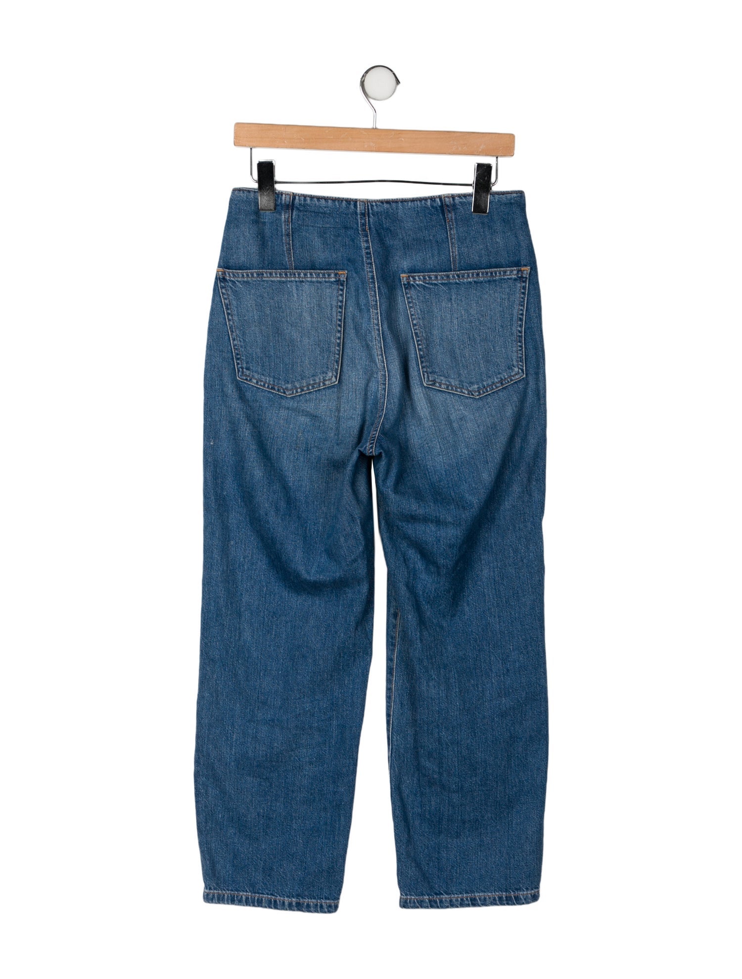 Veronica Beard High-Rise Straight Leg Jeans