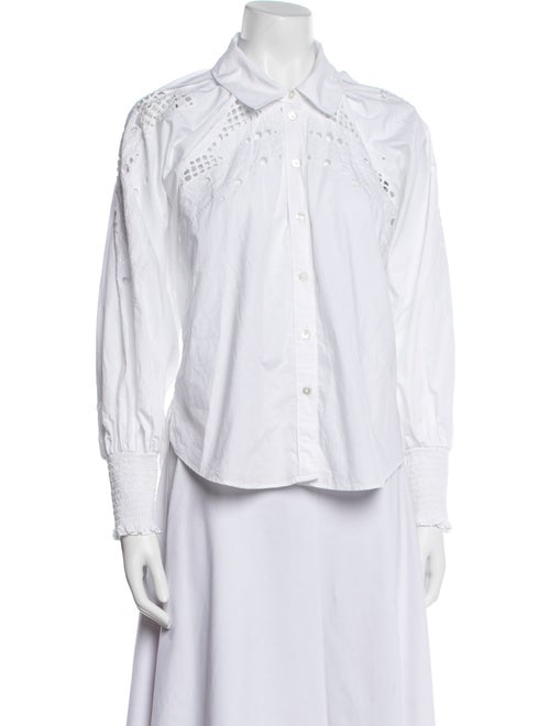 Veronica Beard Long Sleeve Button-Up Top