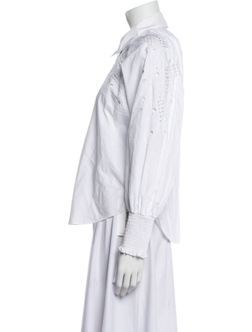 Veronica Beard Long Sleeve Button-Up Top