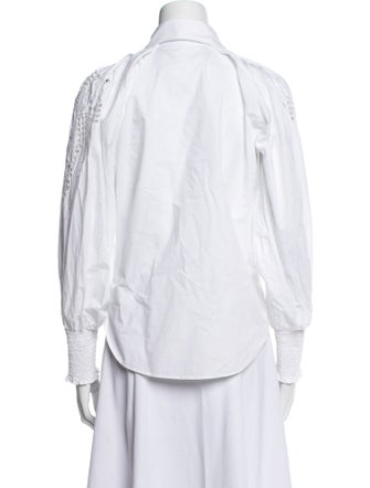 Veronica Beard Long Sleeve Button-Up Top