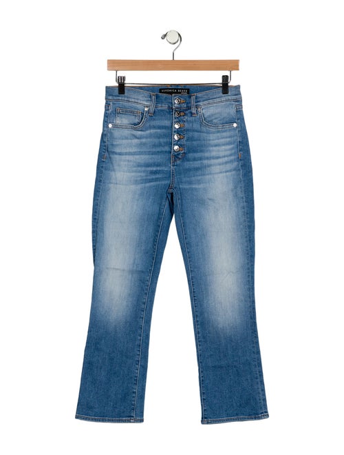 Veronica Beard Mid-Rise Straight Leg Jeans