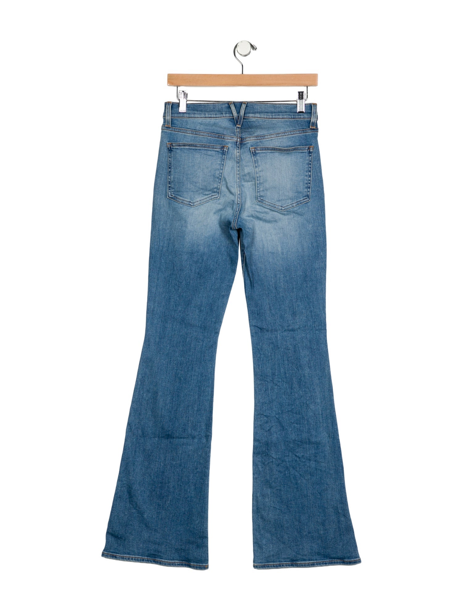 Veronica Beard Mid-Rise Wide Leg Jeans