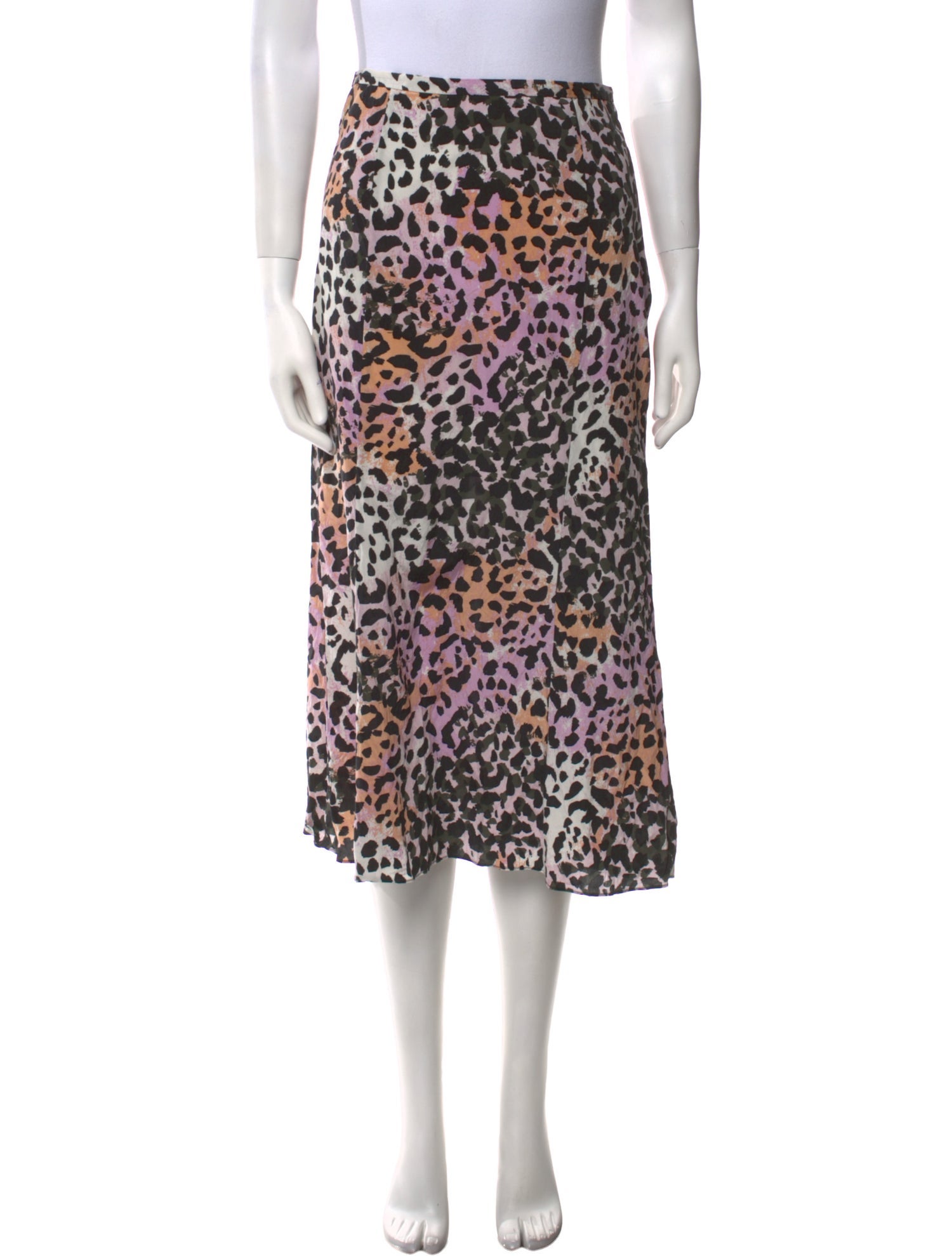 Veronica Beard Silk Midi Length Skirt