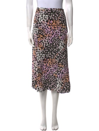 Veronica Beard Silk Midi Length Skirt