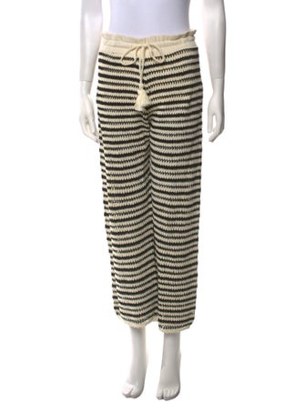 Veronica Beard Striped Wide Leg Pants