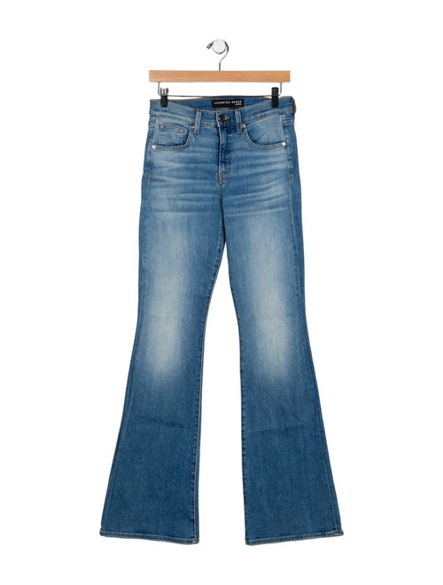 Veronica Beard Mid-Rise Wide Leg Jeans