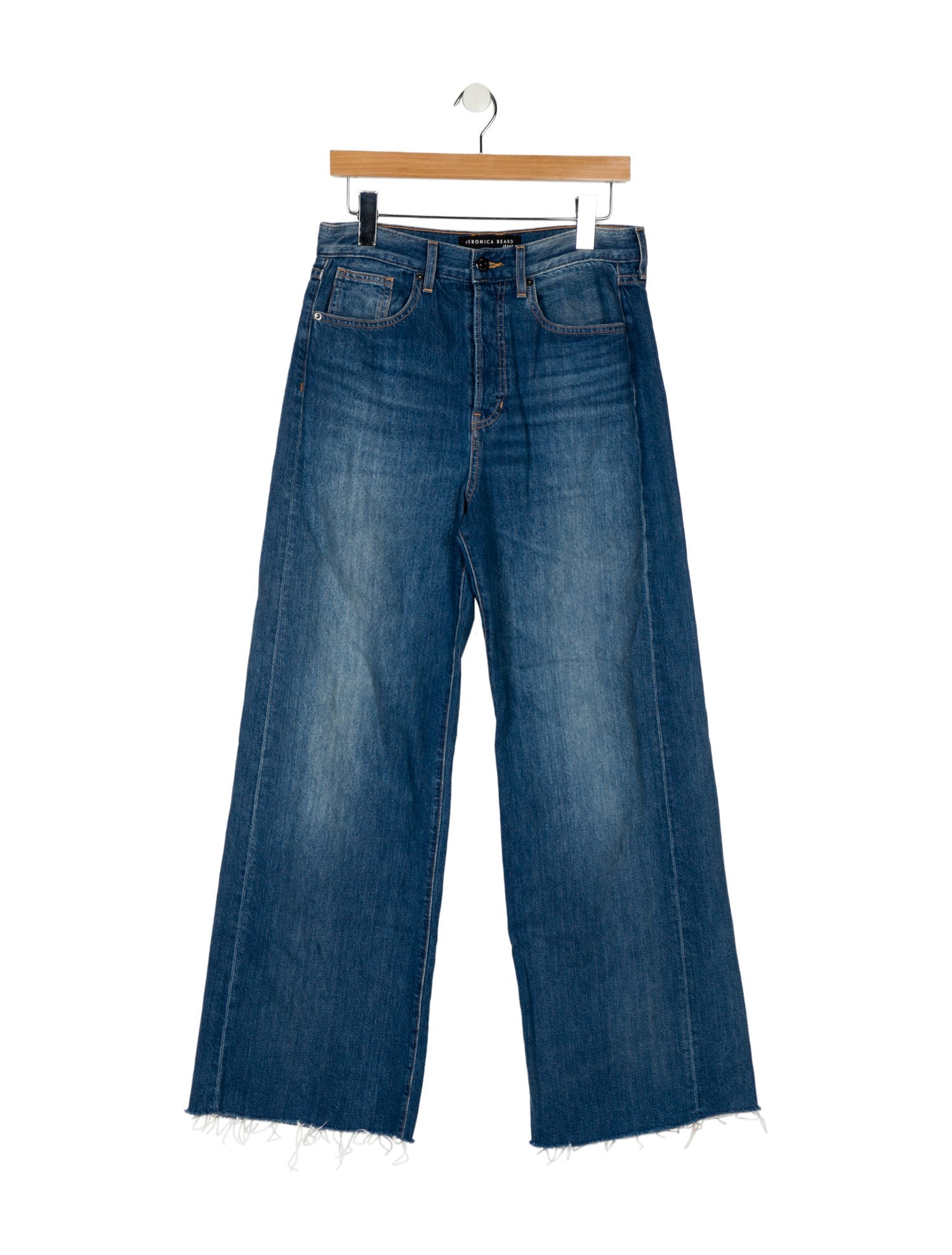 Veronica Beard High-Rise Wide Leg Jeans
