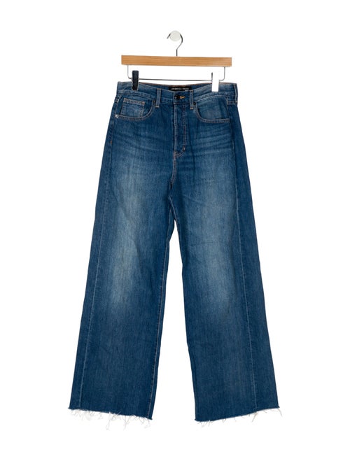 Veronica Beard High-Rise Wide Leg Jeans