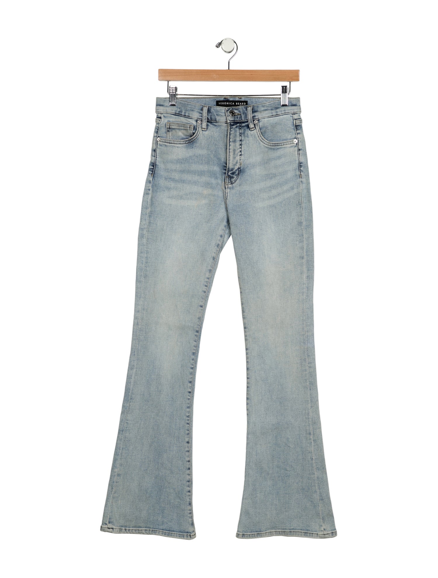 Veronica Beard High-Rise Wide Leg Jeans