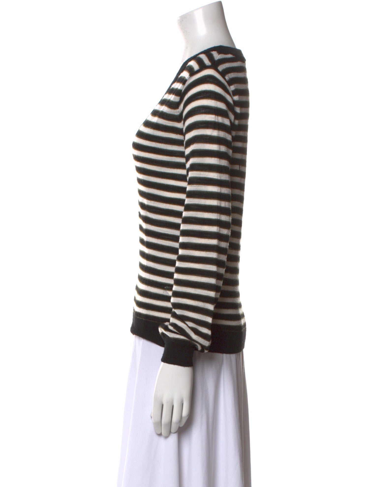 Veronica Beard Merino Wool Striped Top