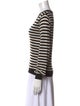 Veronica Beard Merino Wool Striped Top