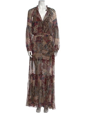 Veronica Beard Silk Long Dress