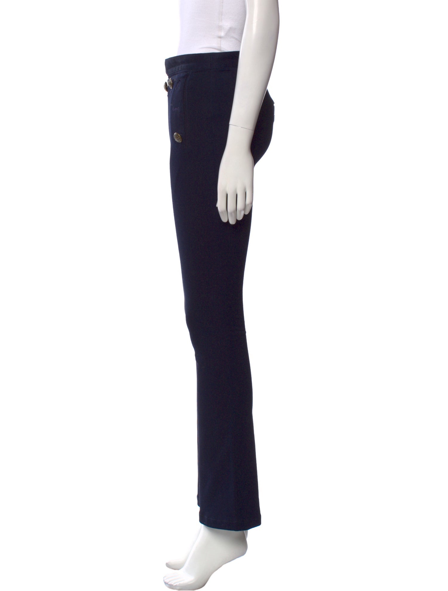 Veronica Beard Mid-Rise Straight Leg Jeans