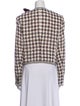 Veronica Beard Plaid Print Evening Jacket