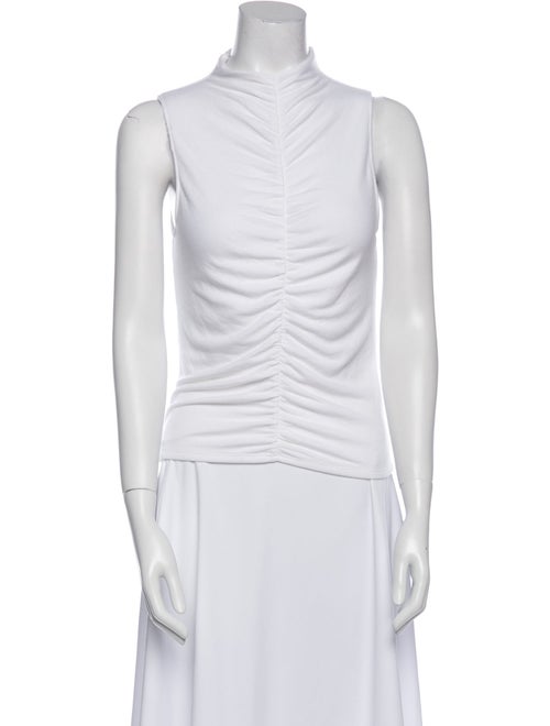 Veronica Beard Mock Neck Sleeveless Top