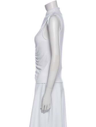 Veronica Beard Mock Neck Sleeveless Top
