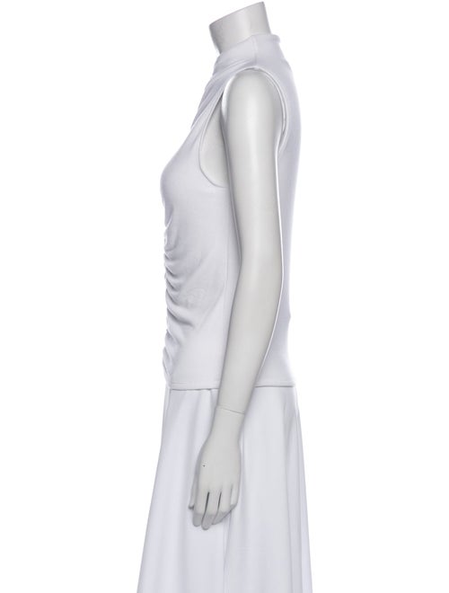 Veronica Beard Mock Neck Sleeveless Top