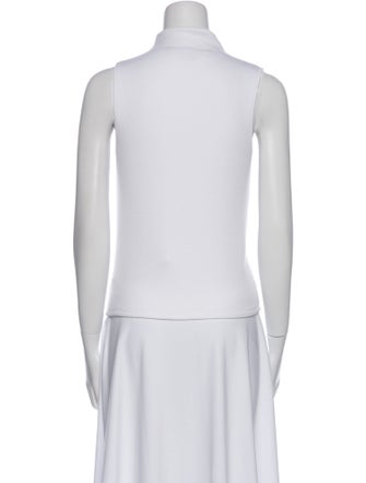 Veronica Beard Mock Neck Sleeveless Top