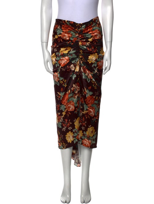 Veronica Beard Silk Midi Length Skirt