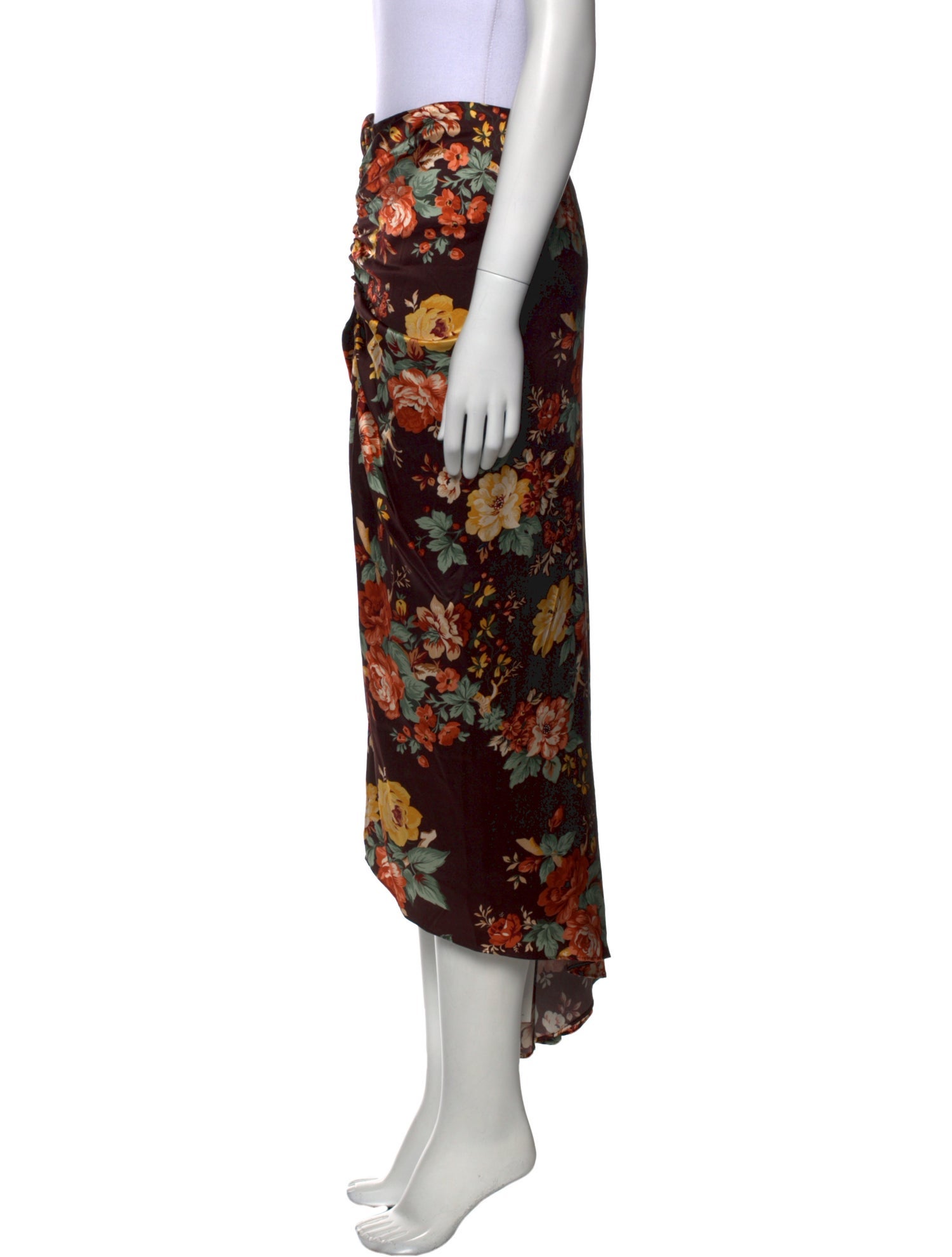 Veronica Beard Silk Midi Length Skirt