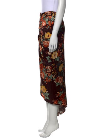 Veronica Beard Silk Midi Length Skirt
