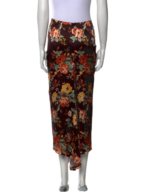 Veronica Beard Silk Midi Length Skirt