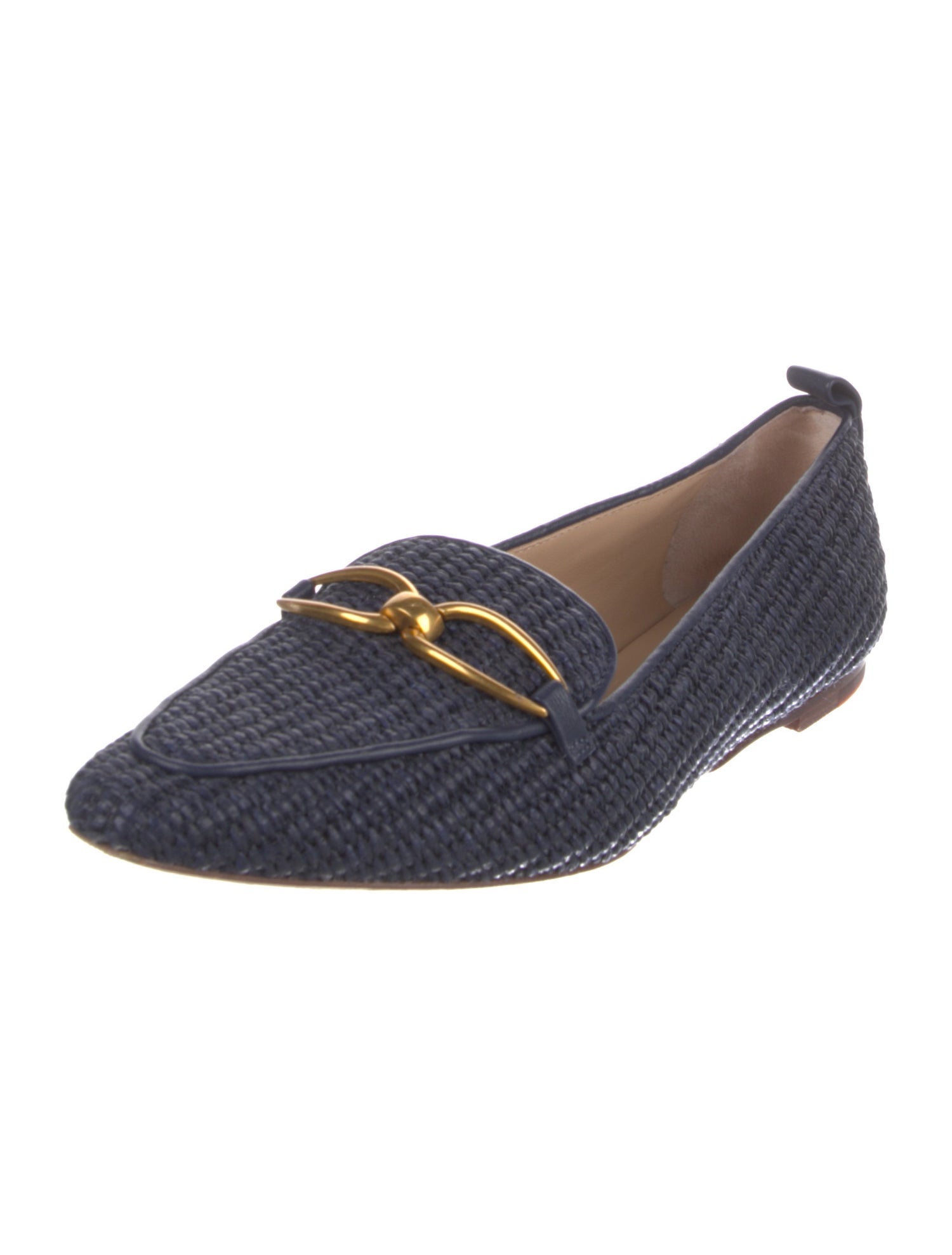 Veronica Beard Raffia Loafers