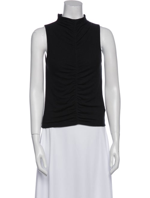 Veronica Beard Mock Neck Sleeveless Top