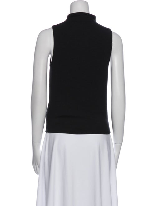 Veronica Beard Mock Neck Sleeveless Top