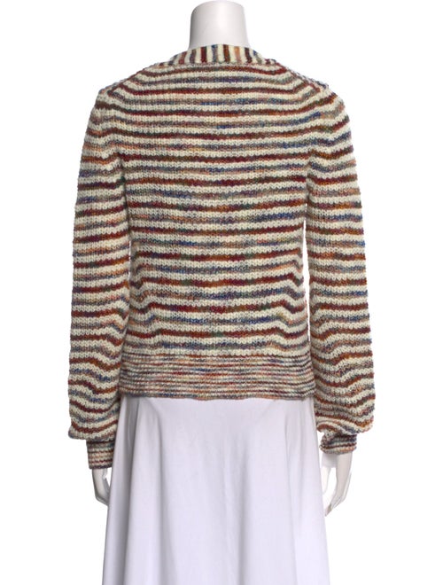 Veronica Beard Striped V-Neck Sweater